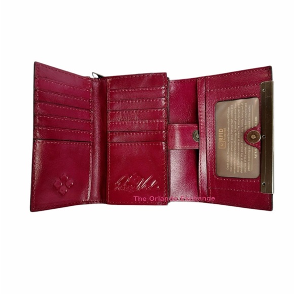 Patricia Nash Red Wallet with Embossed Floral Design - Picture 3 of 8